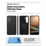 Spigen Samsung Galaxy S25 Skal Thin Fit MagFit Svart