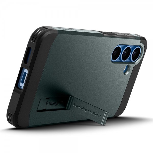 Spigen Samsung Galaxy S25 Skal Tough Armor MagFit Abyss Green