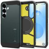 Spigen Samsung Galaxy S25 Skal Tough Armor MagFit Abyss Green