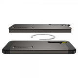 Spigen Samsung Galaxy S25 Skal Tough Armor MagFit Gunmetal