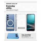 Spigen Samsung Galaxy S25 Skal Ultra Hybrid S MagFit Clear White