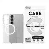 CARE by PanzerGlass Samsung Galaxy S25 Skal Urban Combat MagSafe Vit