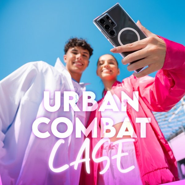 CARE by PanzerGlass Samsung Galaxy S25 Skal Urban Combat MagSafe Vit