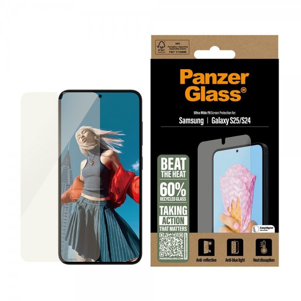 PanzerGlass Samsung Galaxy S24/Galaxy S25 Skärmskydd All-in-One