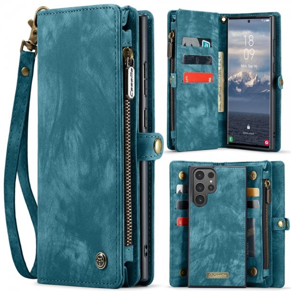 CaseMe Samsung Galaxy S25 Ultra Fodral 008 Series Löstagbart Skal Blå