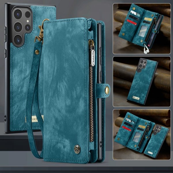 CaseMe Samsung Galaxy S25 Ultra Fodral 008 Series Löstagbart Skal Blå