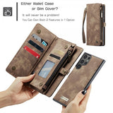 CaseMe Samsung Galaxy S25 Ultra Fodral 008 Series Löstagbart Skal Brun