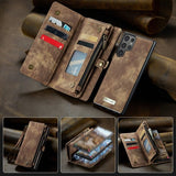 CaseMe Samsung Galaxy S25 Ultra Fodral 008 Series Löstagbart Skal Brun