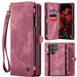 CaseMe Samsung Galaxy S25 Ultra Fodral 008 Series Löstagbart Skal Röd