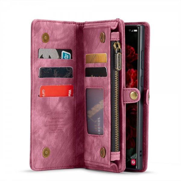 CaseMe Samsung Galaxy S25 Ultra Fodral 008 Series Löstagbart Skal Röd