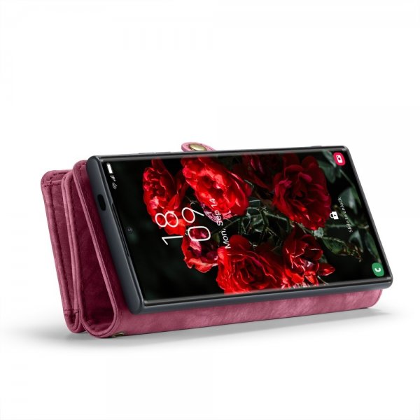 CaseMe Samsung Galaxy S25 Ultra Fodral 008 Series Löstagbart Skal Röd