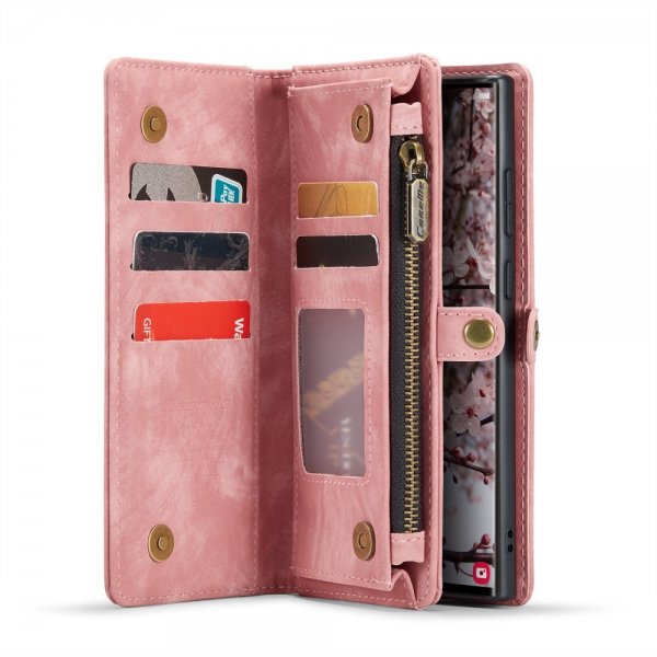 CaseMe Samsung Galaxy S25 Ultra Fodral 008 Series Löstagbart Skal Rosa