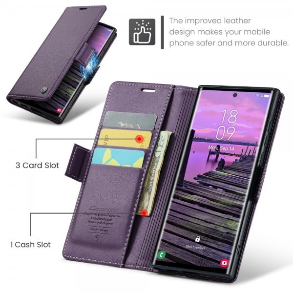 CaseMe Samsung Galaxy S25 Ultra Fodral 023 Series Lila