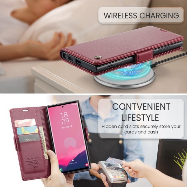 CaseMe Samsung Galaxy S25 Ultra Fodral 023 Series Röd