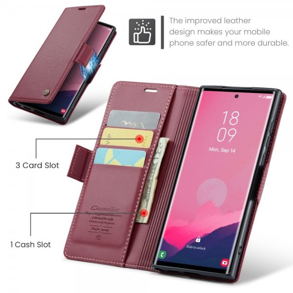 CaseMe Samsung Galaxy S25 Ultra Fodral 023 Series Röd
