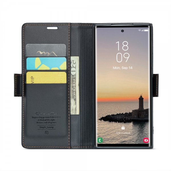 CaseMe Samsung Galaxy S25 Ultra Fodral 023 Series Svart