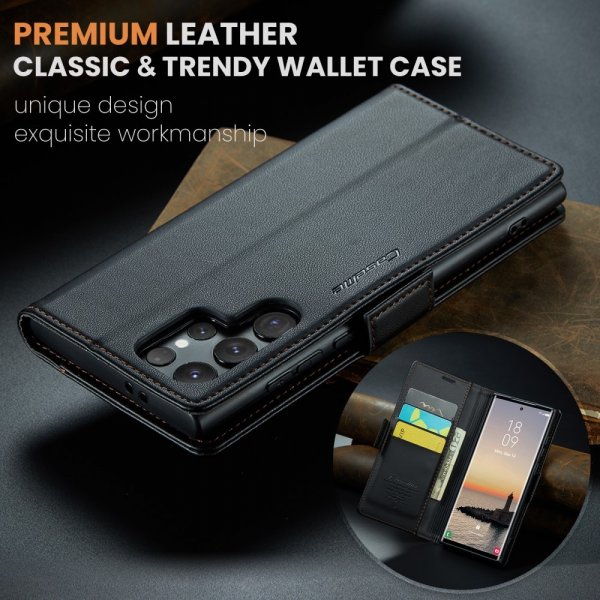 CaseMe Samsung Galaxy S25 Ultra Fodral 023 Series Svart