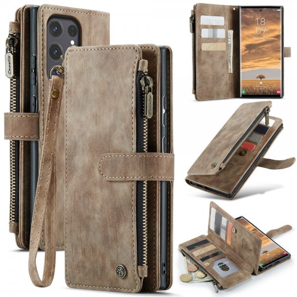 CaseMe Samsung Galaxy S25 Ultra Fodral C30 Series Brun