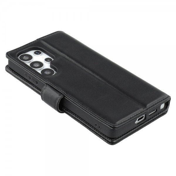 Nordic Covers Samsung Galaxy S25 Ultra Fodral Essential Leather Raven Black