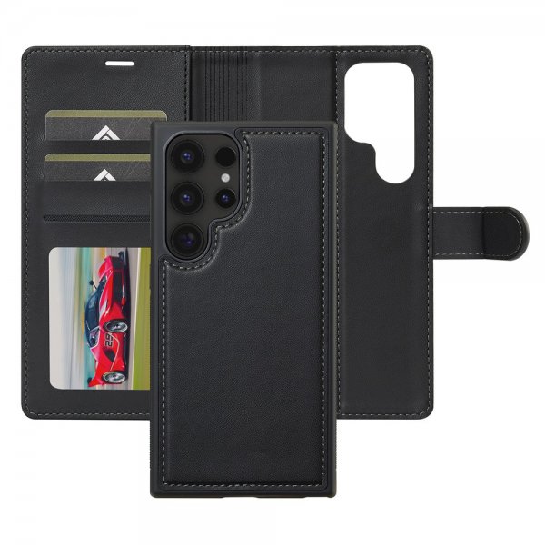 Nordic Covers Samsung Galaxy S25 Ultra Fodral med avtagbart MagSafe-skal Raven Black