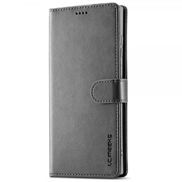 Lc.Imeeke Samsung Galaxy S25 Ultra Fodral med Kortfack Stativfunktion Grå