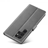 Lc.Imeeke Samsung Galaxy S25 Ultra Fodral med Kortfack Stativfunktion Grå