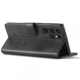 Lc.Imeeke Samsung Galaxy S25 Ultra Fodral med Kortfack Stativfunktion Svart