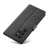 Lc.Imeeke Samsung Galaxy S25 Ultra Fodral med Kortfack Stativfunktion Svart