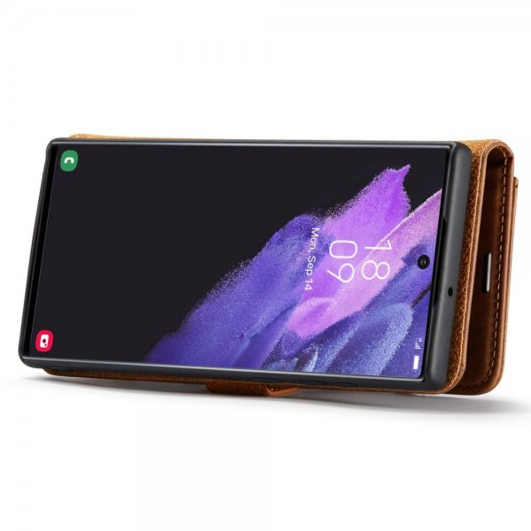 Dg.Ming Samsung Galaxy S25 Ultra Fodral med Löstagbart Skal Brun