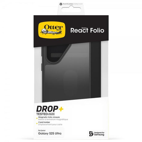 Otterbox Samsung Galaxy S25 Ultra Fodral React Folio Black Crystal