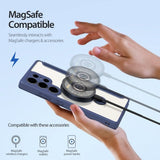 Dux Ducis Samsung Galaxy S25 Ultra Fodral Skin X Pro Series Kickstand MagSafe Blå