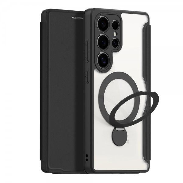 Dux Ducis Samsung Galaxy S25 Ultra Fodral Skin X Pro Series Kickstand MagSafe Svart
