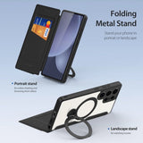Dux Ducis Samsung Galaxy S25 Ultra Fodral Skin X Pro Series Kickstand MagSafe Svart