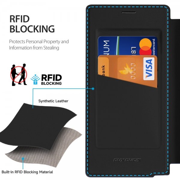Dux Ducis Samsung Galaxy S25 Ultra Fodral Skin X Pro Series Kickstand MagSafe Svart