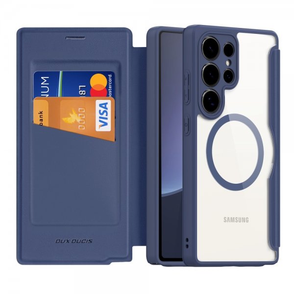 Dux Ducis Samsung Galaxy S25 Ultra Fodral Skin X Pro Series MagSafe Blå