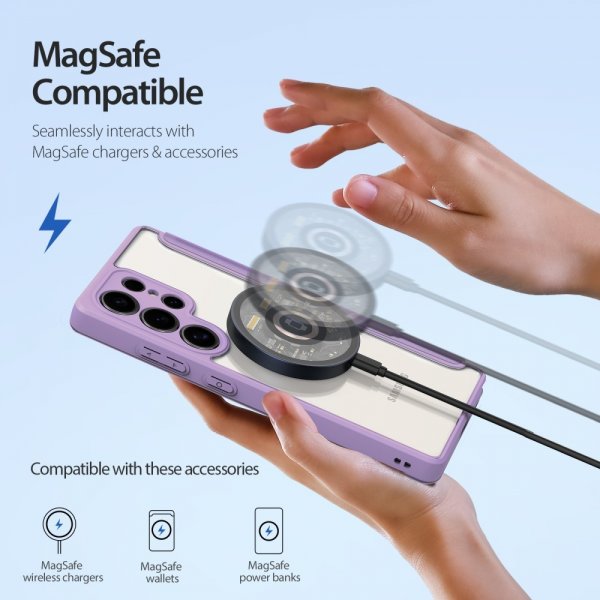 Dux Ducis Samsung Galaxy S25 Ultra Fodral Skin X Pro Series MagSafe Lila