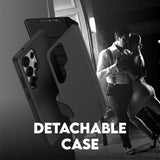 CARE by PanzerGlass Samsung Galaxy S25 Ultra Fodral Tango Two-in-One Wallet MagSafe Svart