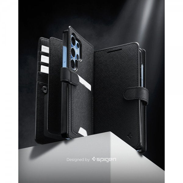 Spigen Samsung Galaxy S25 Ultra Fodral Wallet S Svart