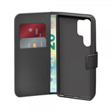 Puro Samsung Galaxy S25 Ultra Fodral Wallet Stand Svart