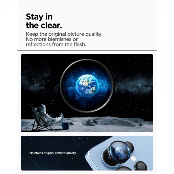 Spigen Samsung Galaxy S25 Ultra Kameraskydd GLAS.tR EZ Fit Optik Pro 2-pack Svart