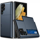 Samsung Galaxy S25 Ultra Skal Card Slide Blå