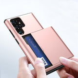 Samsung Galaxy S25 Ultra Skal Card Slide Blå