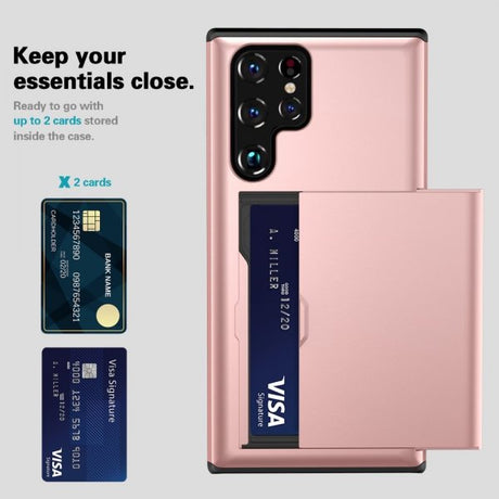 Samsung Galaxy S25 Ultra Skal Card Slide Svart