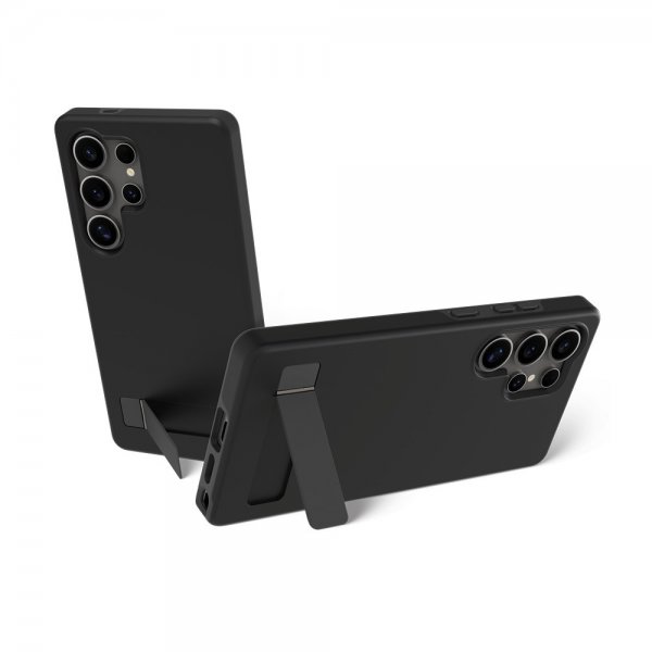 dbramante1928 Samsung Galaxy S25 Ultra Skal Iceland Pro Qi2 Kickstand Svart