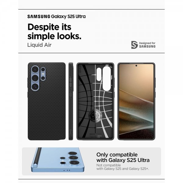 Spigen Samsung Galaxy S25 Ultra Skal Liquid Air Matte Black