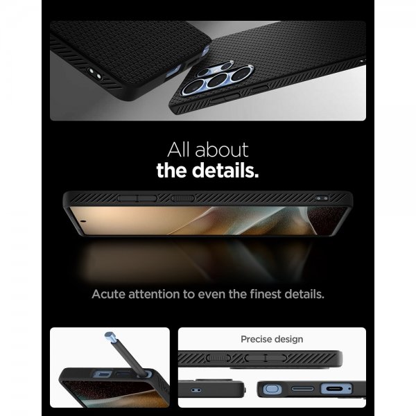 Spigen Samsung Galaxy S25 Ultra Skal Liquid Air Matte Black