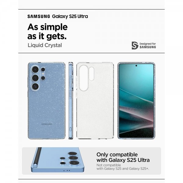 Spigen Samsung Galaxy S25 Ultra Skal Liquid Crystal Glitter Crystal Quartz