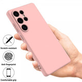 Samsung Galaxy S25 Ultra Skal med Strap Silikon Rosa