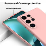 Samsung Galaxy S25 Ultra Skal med Strap Silikon Rosa