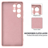 Samsung Galaxy S25 Ultra Skal med Strap Silikon Rosa